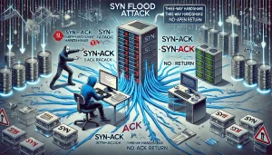 SYN flood attack